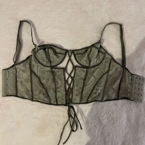 Urban Outfitters Olive Lace Bralette